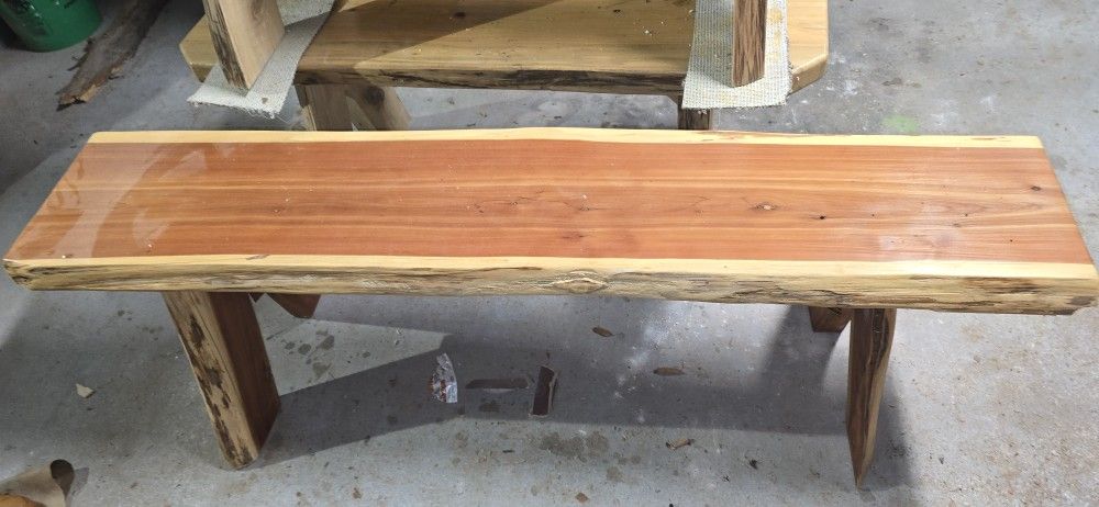 Live Edge Cedar Bench Or Table