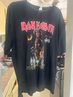 IRON MAIDEN T-SHIRT XL ROCK CONCERT T-SHIRT IRON MAIDEN