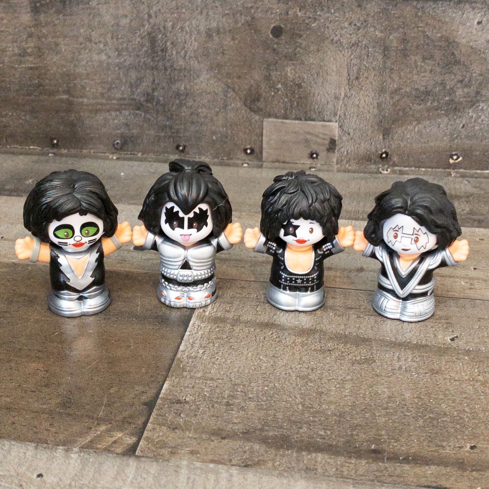 Fisher Price Little People Collector KISS Are You Ready To Rock Figures Set Of 4