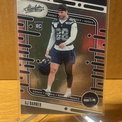 AJ Barner 2024 Absolute Rookie 