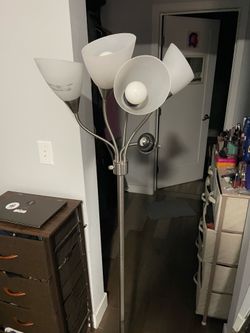 Adesso floor lamp with movable shades