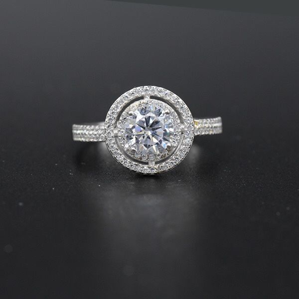 10k Yellow Gold CZ Engagement Ring