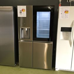 Lg Side By Side Smart Instaview ( Knock Twice ) ✊🏽 Refrigerator With Craft Ice 🧊