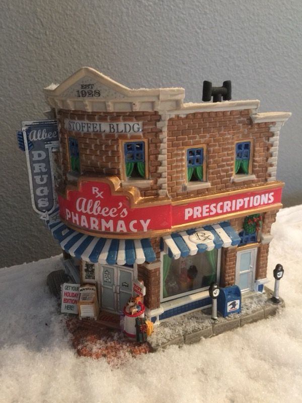 Christmas Village Albee’s Pharmacy by Lemax in original box