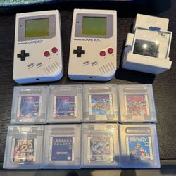 2 Original Nintendo Gameboy With Games And Accessories 