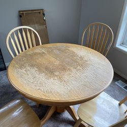 Dining table and chairs