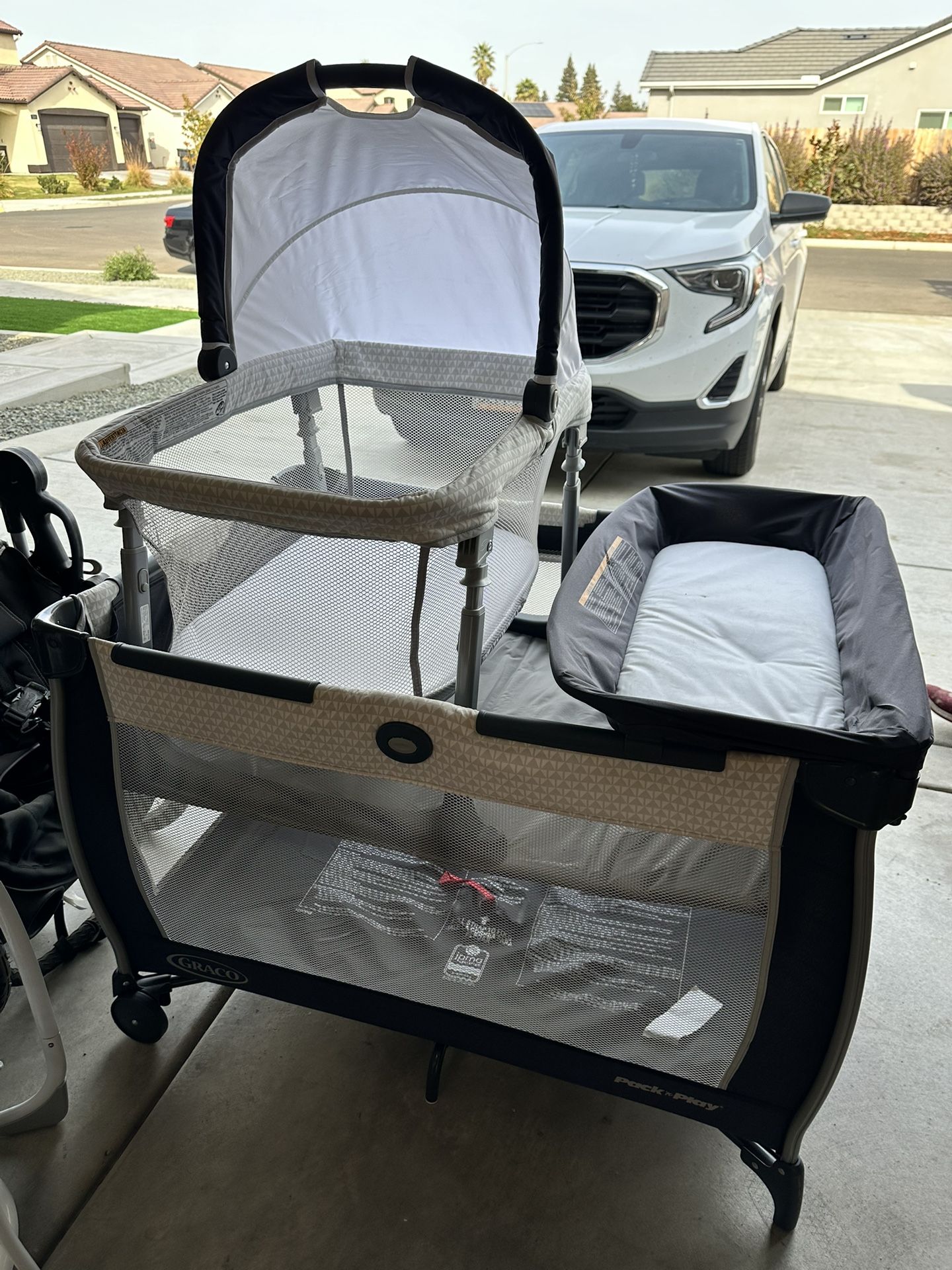 Used Bassinet, Changing Table, & Napper Set