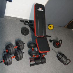 Exercise Bench / Weight Set