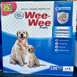 Wee Wee  Puppy Pads   ( 200 Ct )