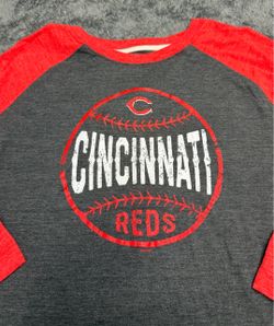 MLB Cincinnati Reds Raglan Baseball Shirt, Men’s XXL