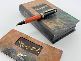MONTBLANC ERNEST HEMINGWAY 1992 LIMITED EDITION BALLPOINT PEN NEW 100% GENUINE
