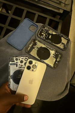 iPhone 14 Cracked 16 Pro Replacement 13 Pro Max Back Glass 15 Plus Screen Housing Frame