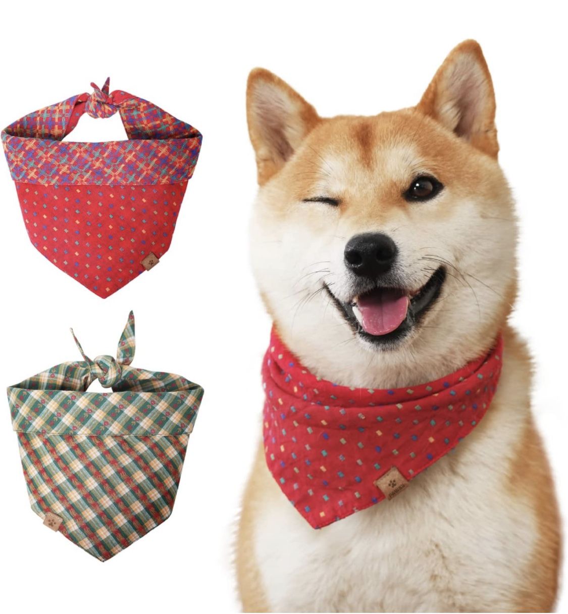 Christmas Dog Bandanas 2 Pack