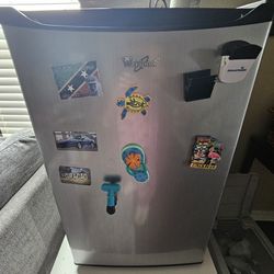 Used Stainless Steel  Mini Whirlpool Fridge