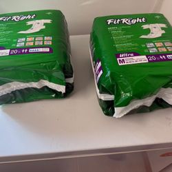 2 20 Count Fit Right Ultra Briefs 32-42”