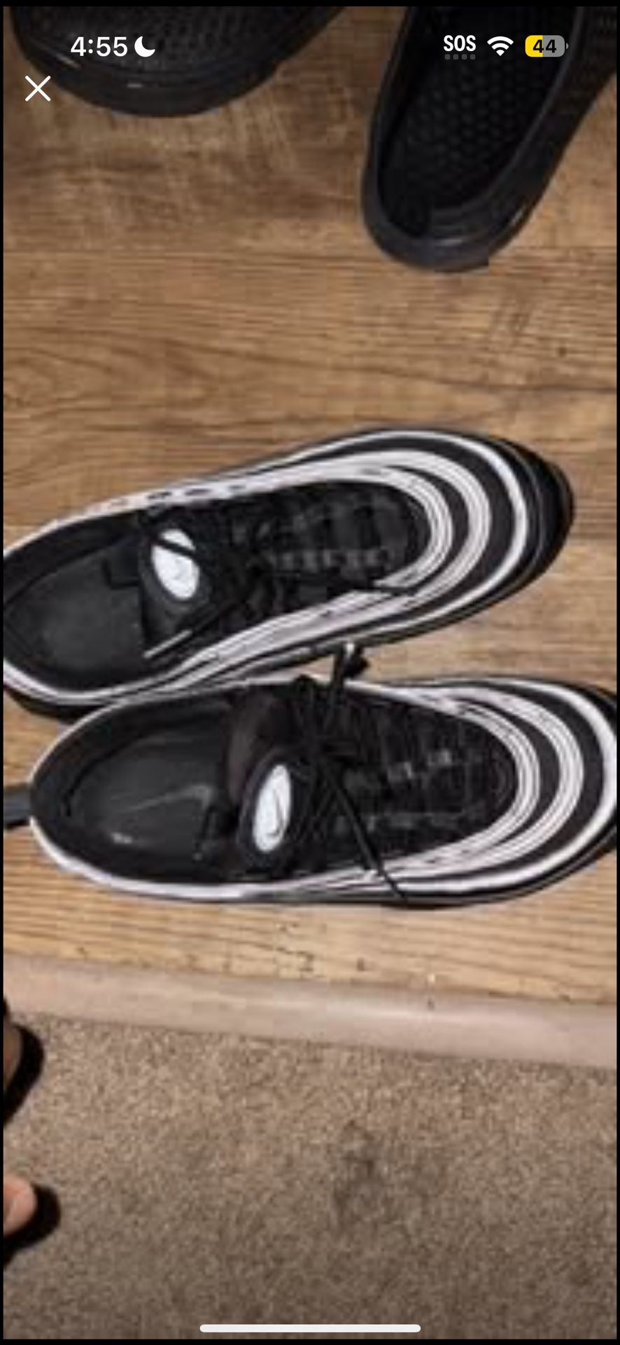 Black Nike Airmax 97s, Size U.S. 8.5.