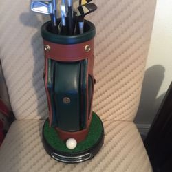 VINTAGE  GOLF  BAG  PHONE  AND  RADIO  WORKING 