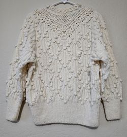 Vtg 80s Catharine Lover Womens Chunky  Knit Sweater Small
