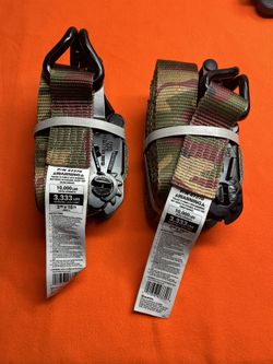 🔥👀Hampton 2inch by 16ft Camo Ratchet Tie Down Straps