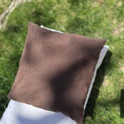 Brown Accent Pillow For Bed Or Sofa 