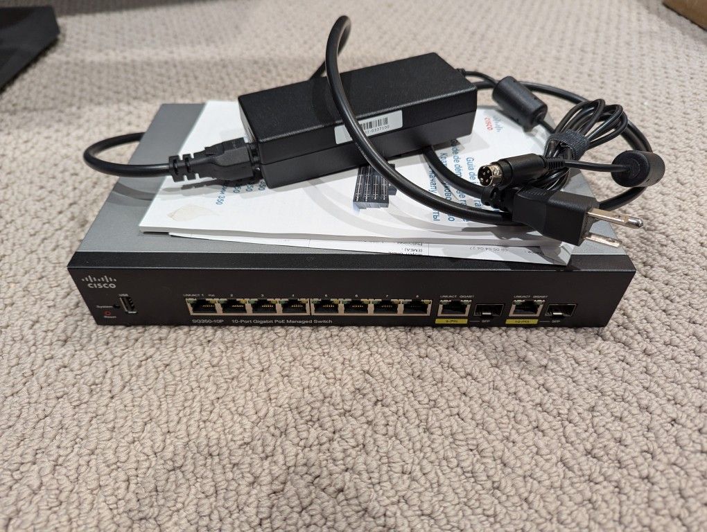 Cisco SG350-10P Managed Switch