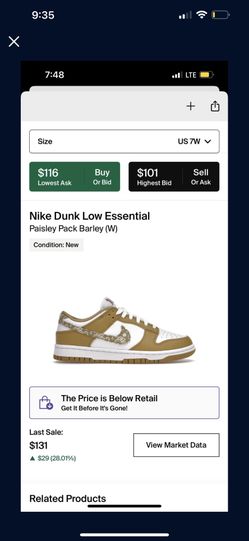 Nike Dunk Paisley 