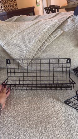 Metal book shelves