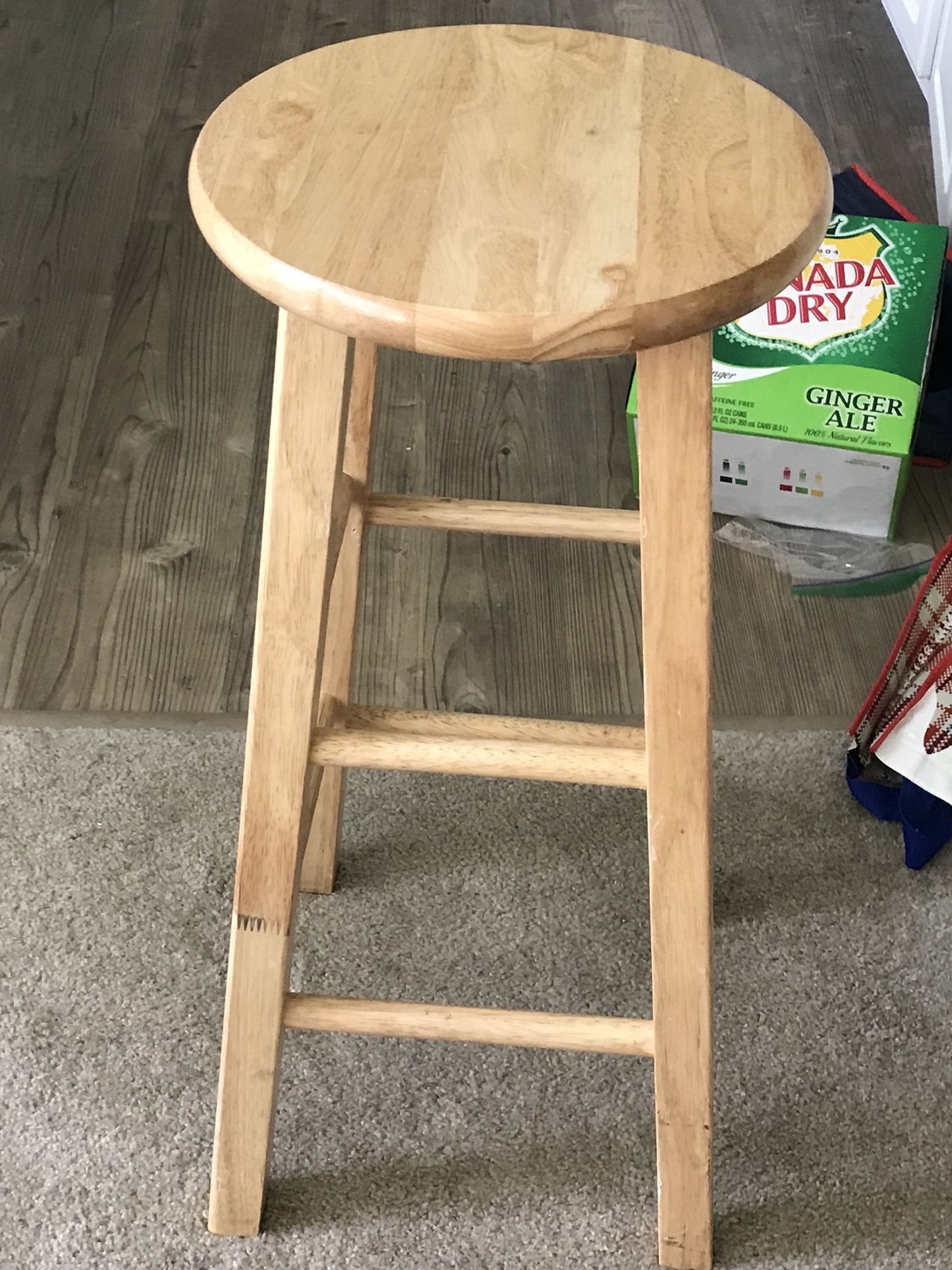 Wooden Stool. 29”