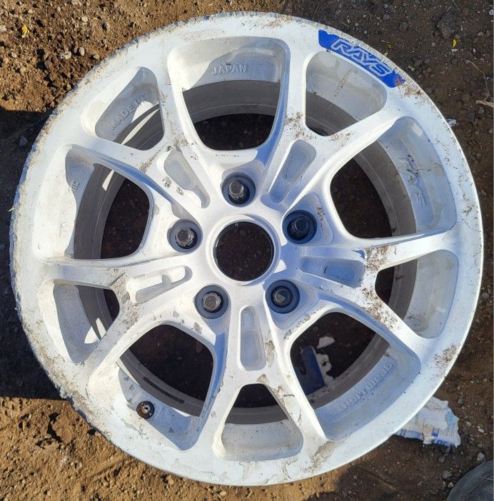 3 Only! Rays Gram Lights 57FXZ Rally Wheel - 15x7.0 / Offset +35 / 5x114.3 (White)8