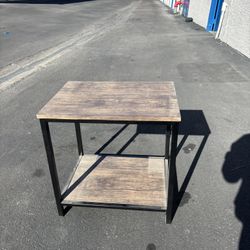 Small Brown Wood End Table