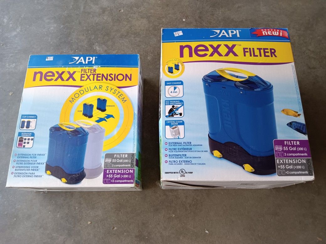 API NEXX Canister Filter With Extension For Aquarium / Fish Tank