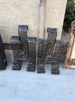 Wall decor candle holders