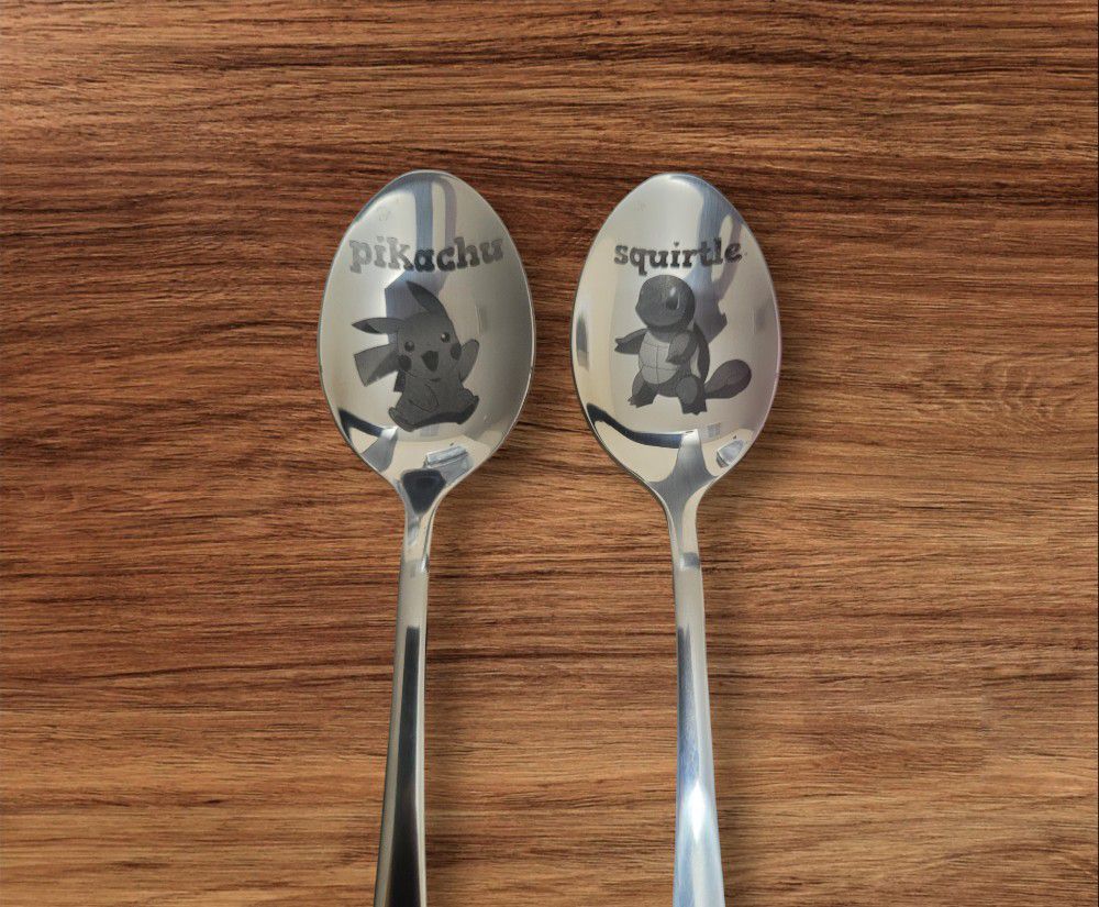 Pokemon Engraved On Spoons