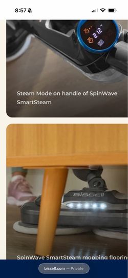 Bisell spinwave smartsteam. $90