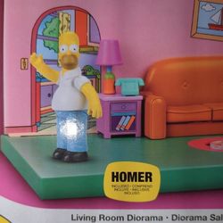 The Simpsons (Living Room Diorama) Including "HOMER"