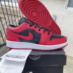 firm jordan 1 bred gs size 4/4.5/5/5.5/6/6.5/7y $90 firm