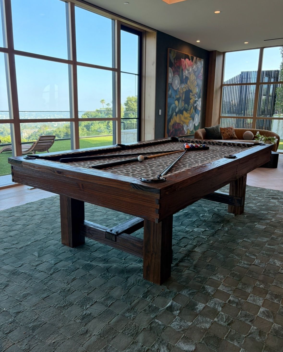 Pool Table 8ft ( Free Delivery & Set Up & New Color Felt Of Your Choice ) 