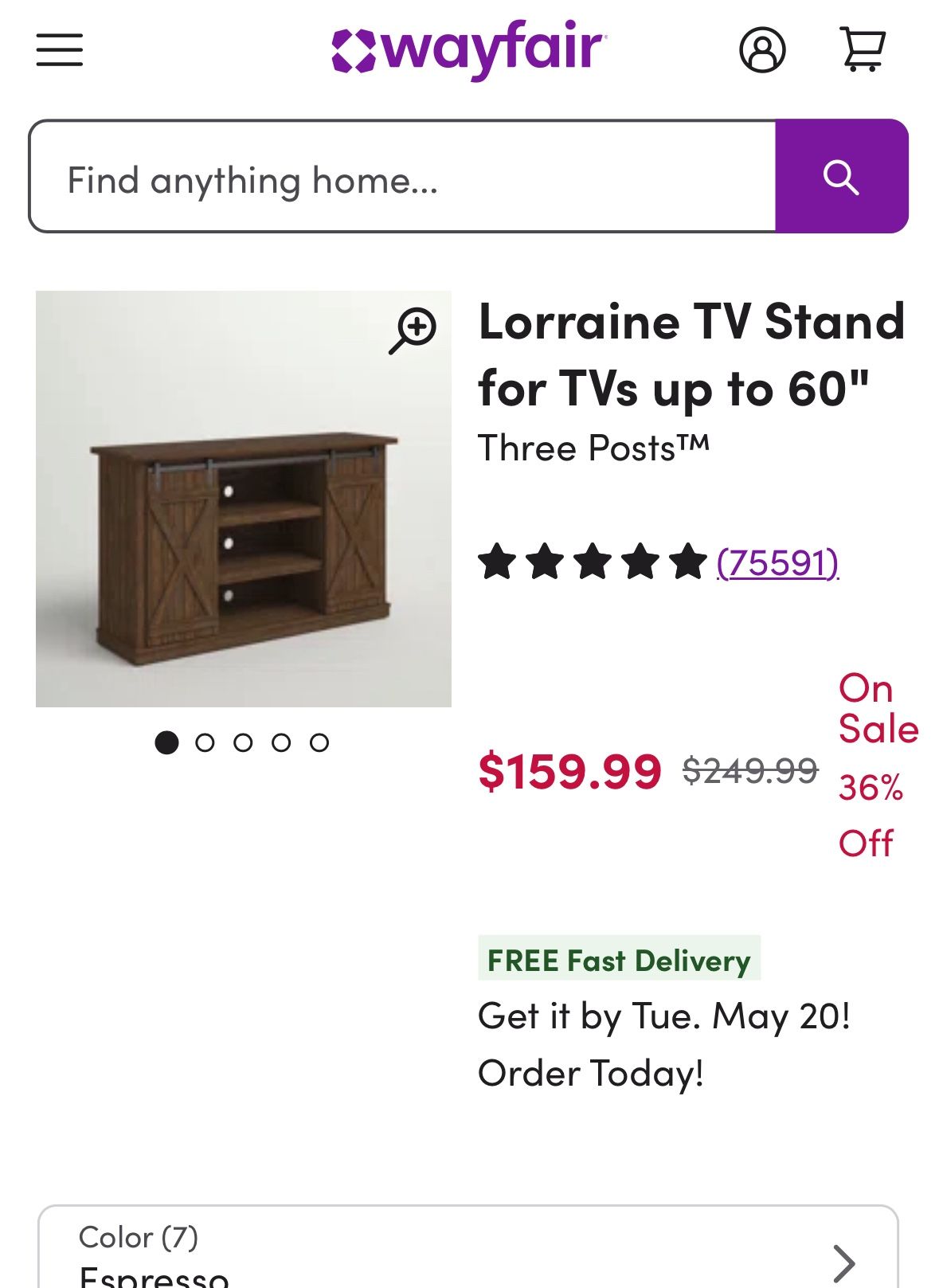 Wayfair TV Stand