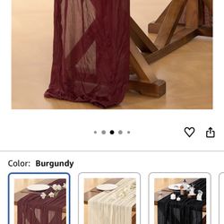 Burgundy Cheesecloth 