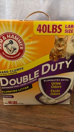 Double duty cat litter 40lbs