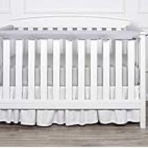 TILLYOU 3-Piece Padded Baby Crib