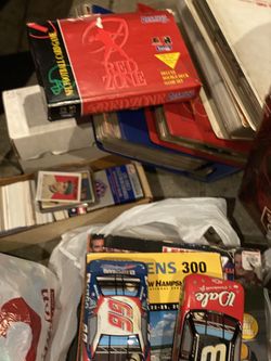 Huge lot of sports cards mostly baseball football