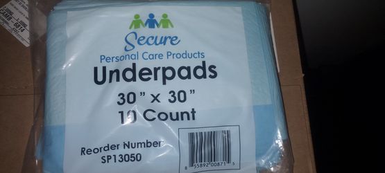 Secure Personal Care Products Underpads