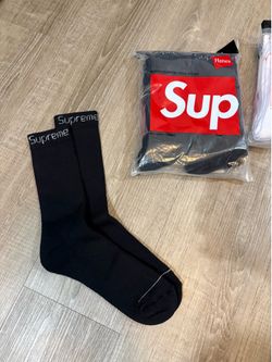 Black Supreme Socks