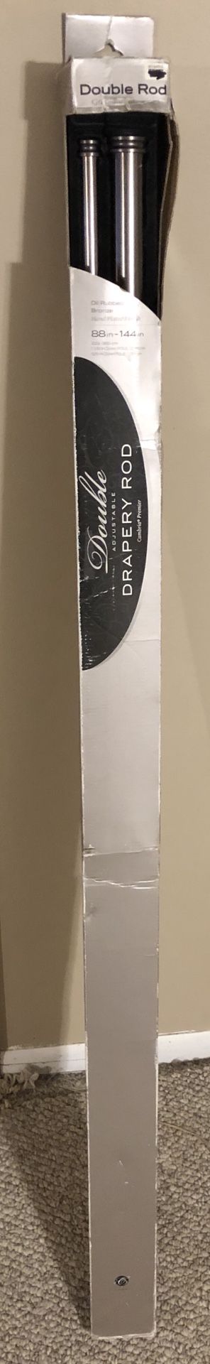 Cambria 88 Inch To 144 Inch Double Drapery Rod In Oil Rubbed