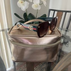 Sunglasses And Makeup Bag 