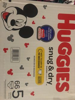 Huggies Snug & Dry Size 5, (66 Count Box)