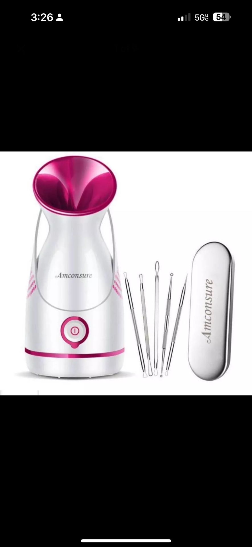 Nano Ionic Warm Mist Facial Steamer Kit