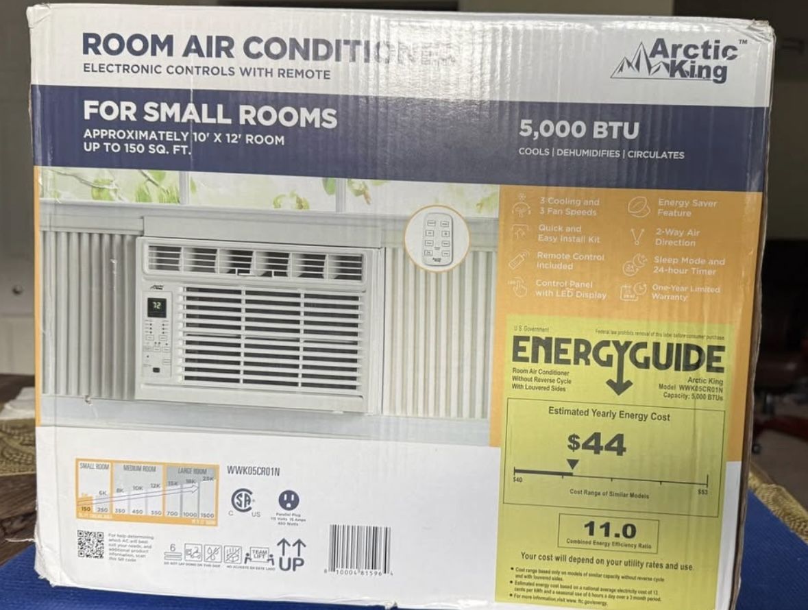 Arctic King 5,000 BTU Window Air Conditioner with Remote (Model: WWK05CR01N)