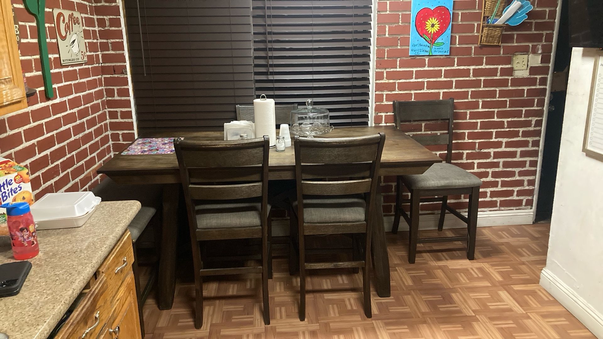 Kitchen Table 4 Chairs And Bench 